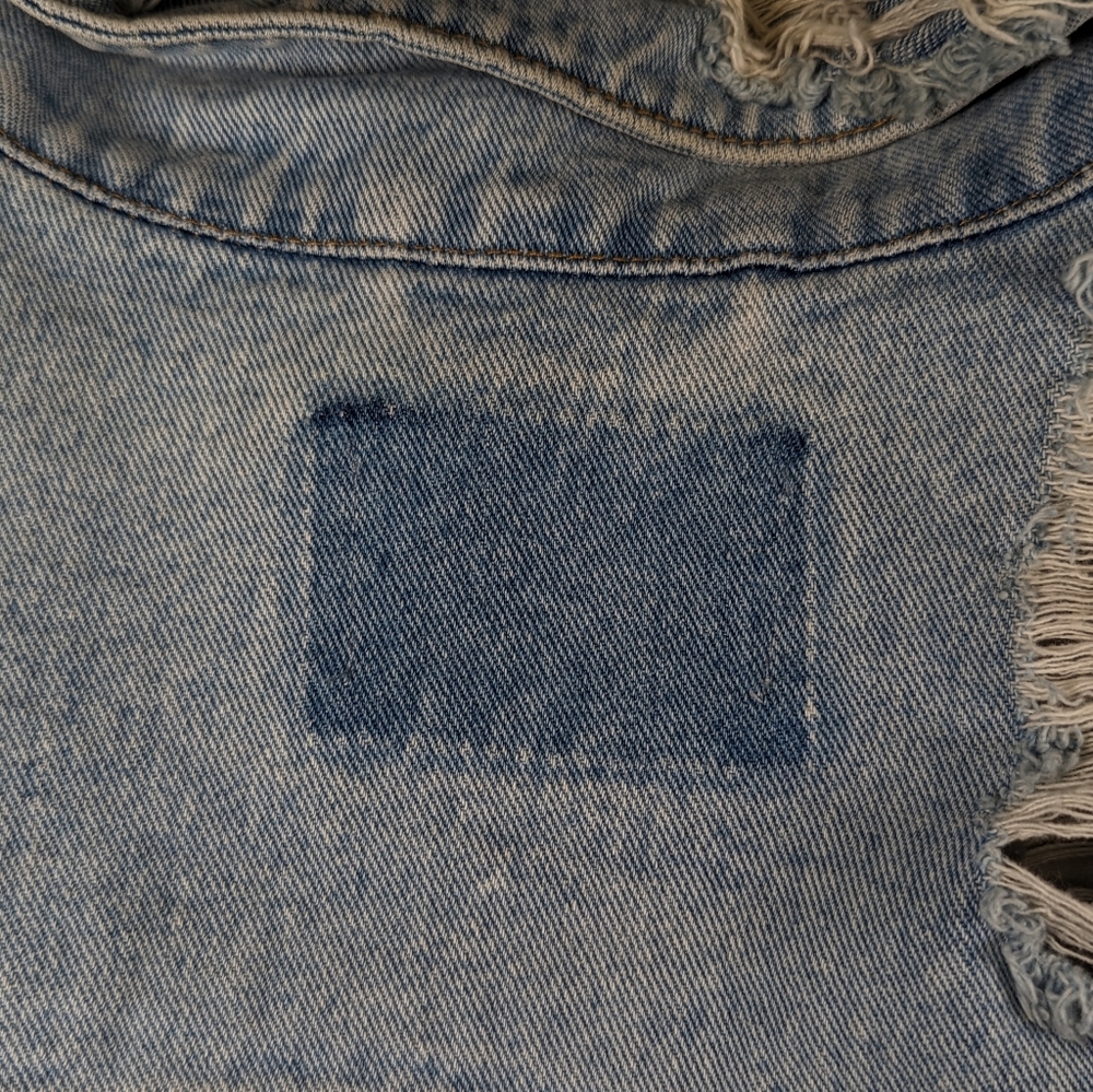 Distressed Denim Jacket - image 5
